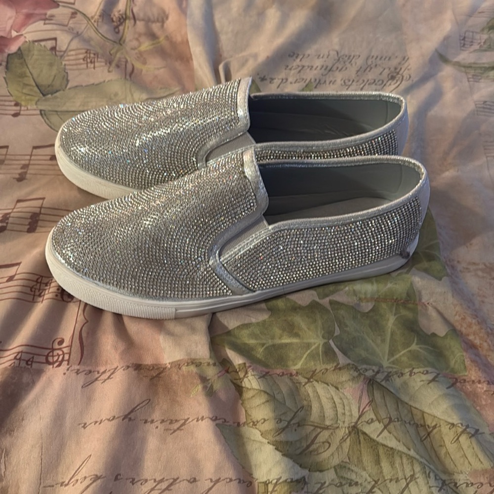 Women size 10 glitter loafers